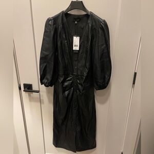 Lucy Paris Black Leather Jacket